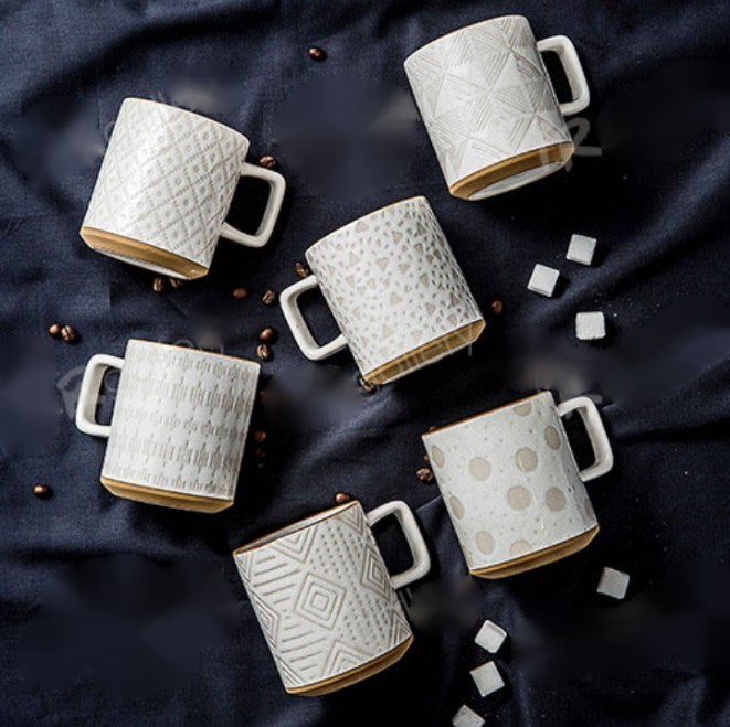 Geometric Porcelain Mug - Striped | Full House Lebanon