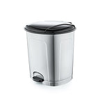 Lotus Pedal Trash Can - 11.5 L, Grey | Full House Lebanon