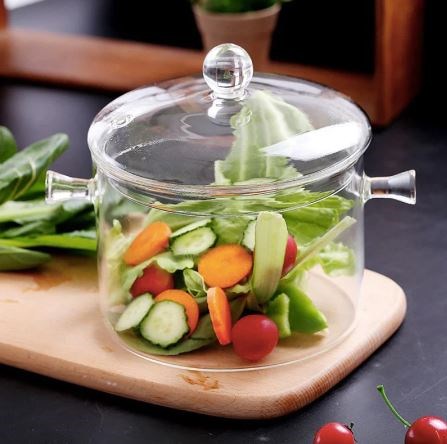 Clear Glass Pot | Full House Lebanon