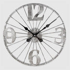 Metal Wall Clock - Small, Silver | Full House Lebanon