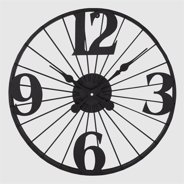 Metal Wall Clock - Small, Black | Full House Lebanon