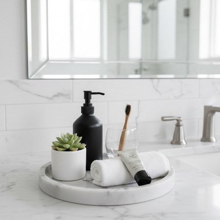 Round Marble Decorative Tray | Full House Lebanon