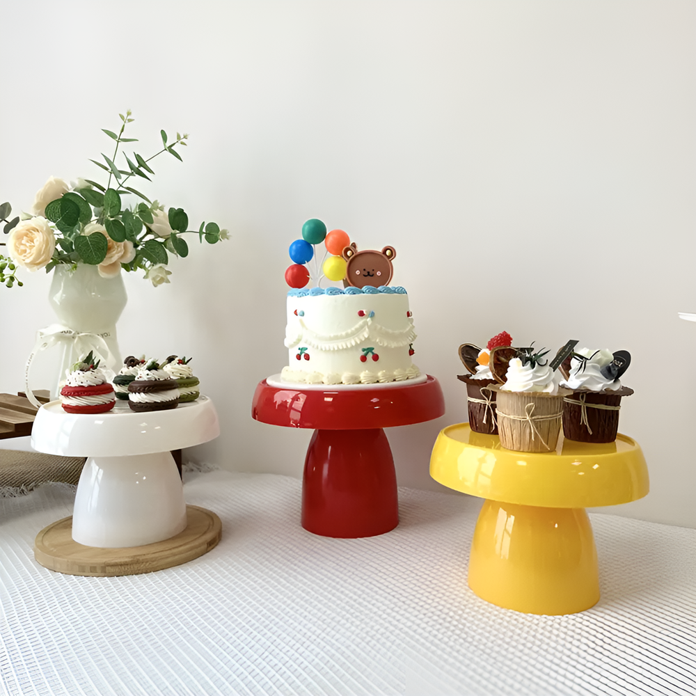 Mushroom Shaped Cake Stand - Small, Red | Full House Lebanon
