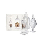 Decorative Glass Jar Set (3 Pcs) | Full House Lebanon