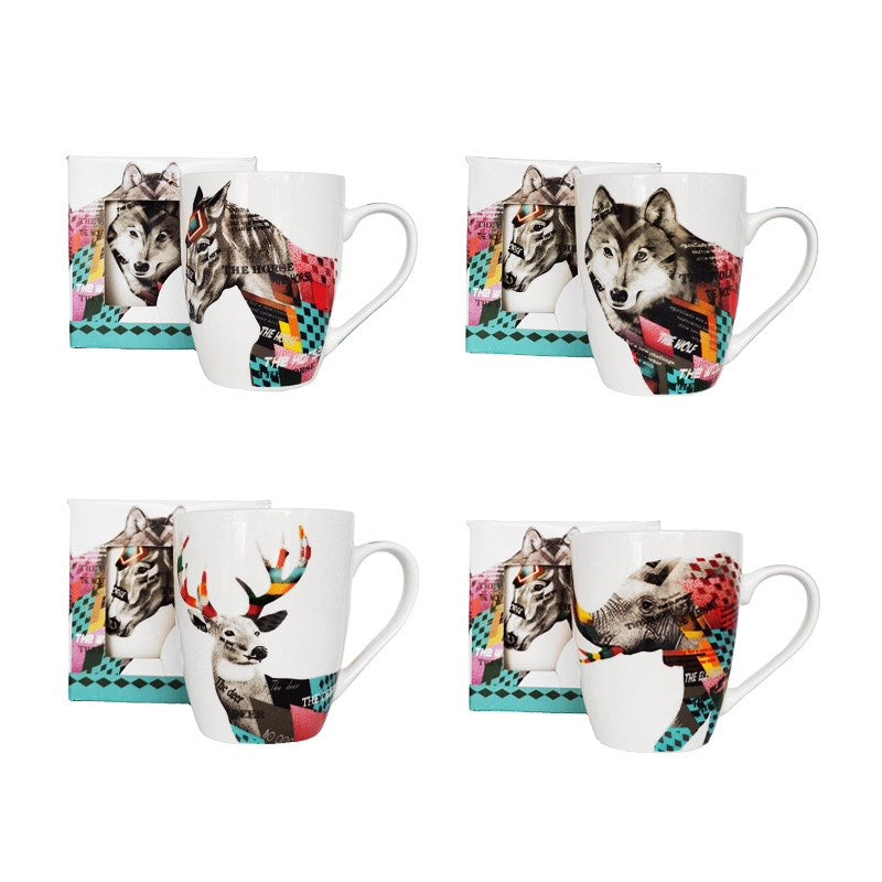 Animal Printed Porcelain Mug | Full House Lebanon