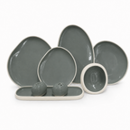 Modern Organic-Shaped 28-Piece Dinner Set