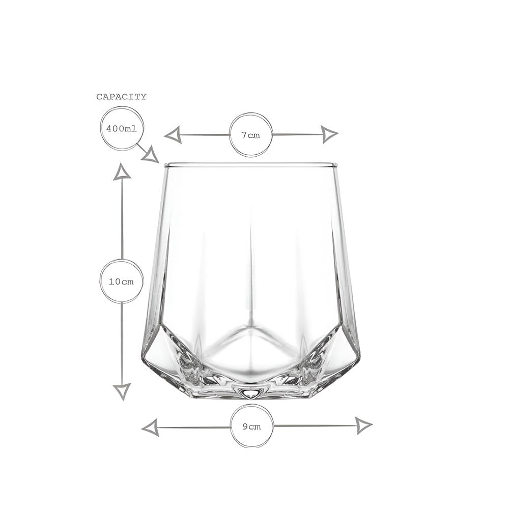 LAV Valeria Glass Cup (3 Pcs) | Full House Lebanon