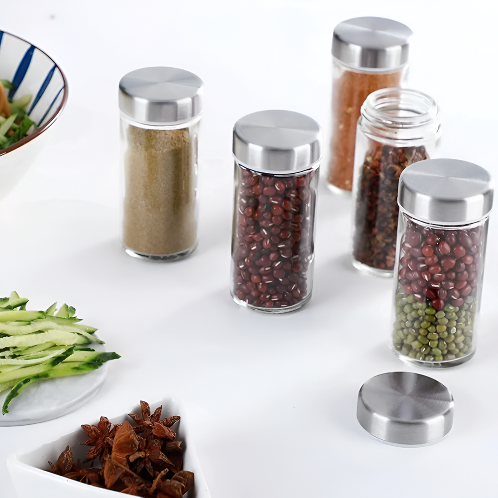 Round Glass Spice Jar | Full House Lebanon