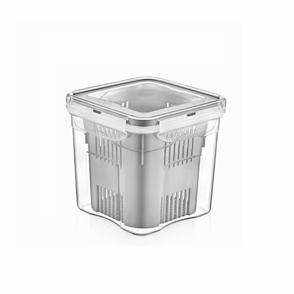 Airtight Olive Storage Container with a Strainer