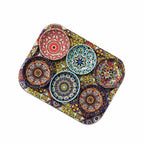 Rectangular Printed Serving Tray with 6 Bowls