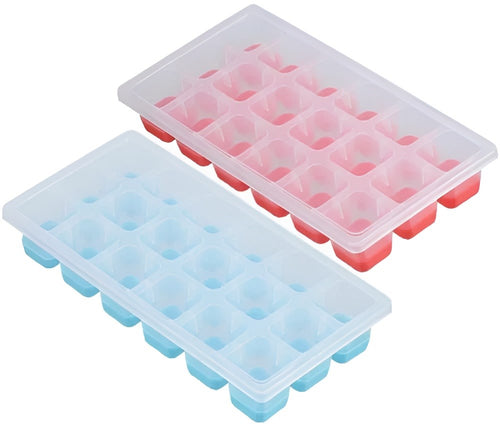 18-Grids Silicone Ice Tray - Light Blue | Full House Lebanon