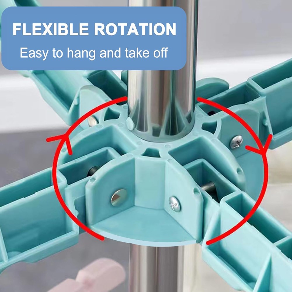 2-Layer Folding Clothes Rail Drying Stand | Full House Lebanon