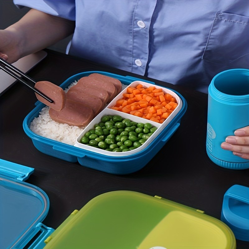 3 -Compartments Lunch Box - Rectangular, DarkPurple | Full House Lebanon