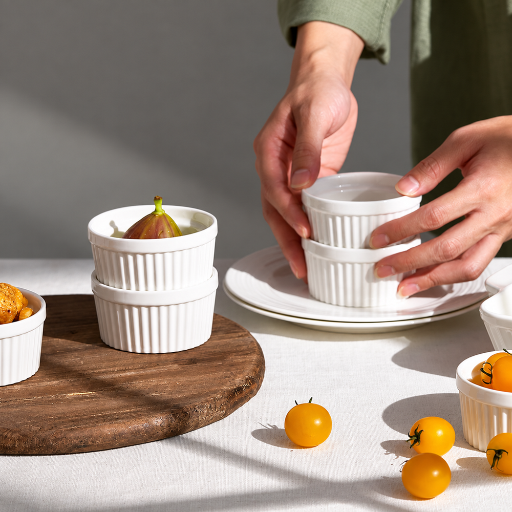 White Porcelain Ramekin Bowl | Full House Lebanon