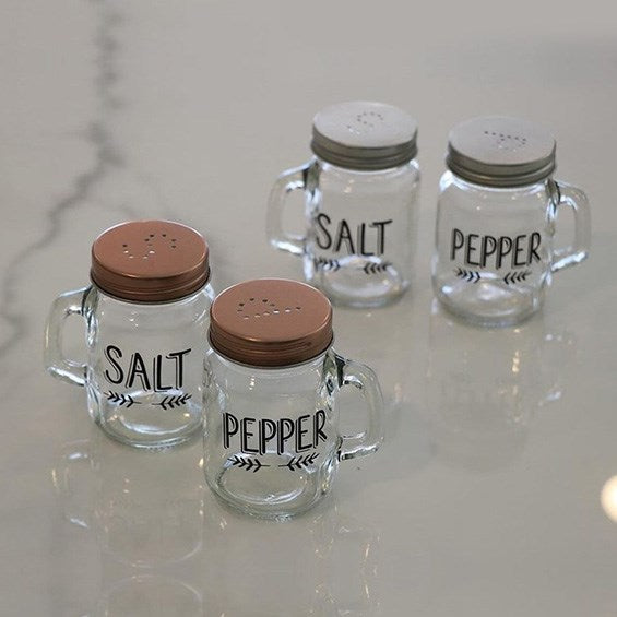 Salt & Pepper Shakers Set (2 Pcs) - Silver | Full House Lebanon
