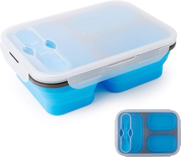 3 - Compartments Collapsible Lunch Box | Full House Lebanon