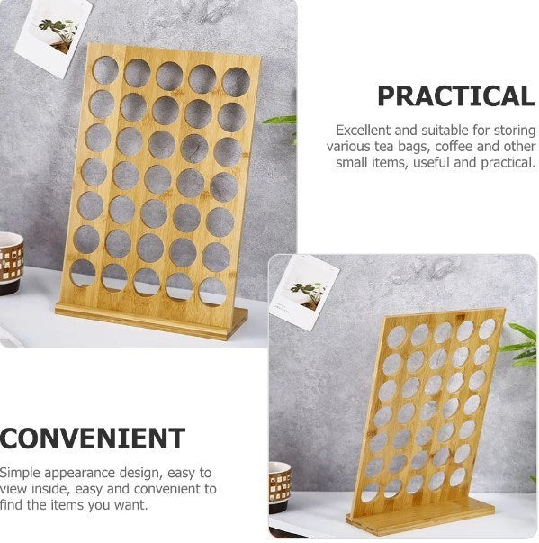 Bamboo Nespresso Capsule Stand (35 Capsules) | Full House Lebanon