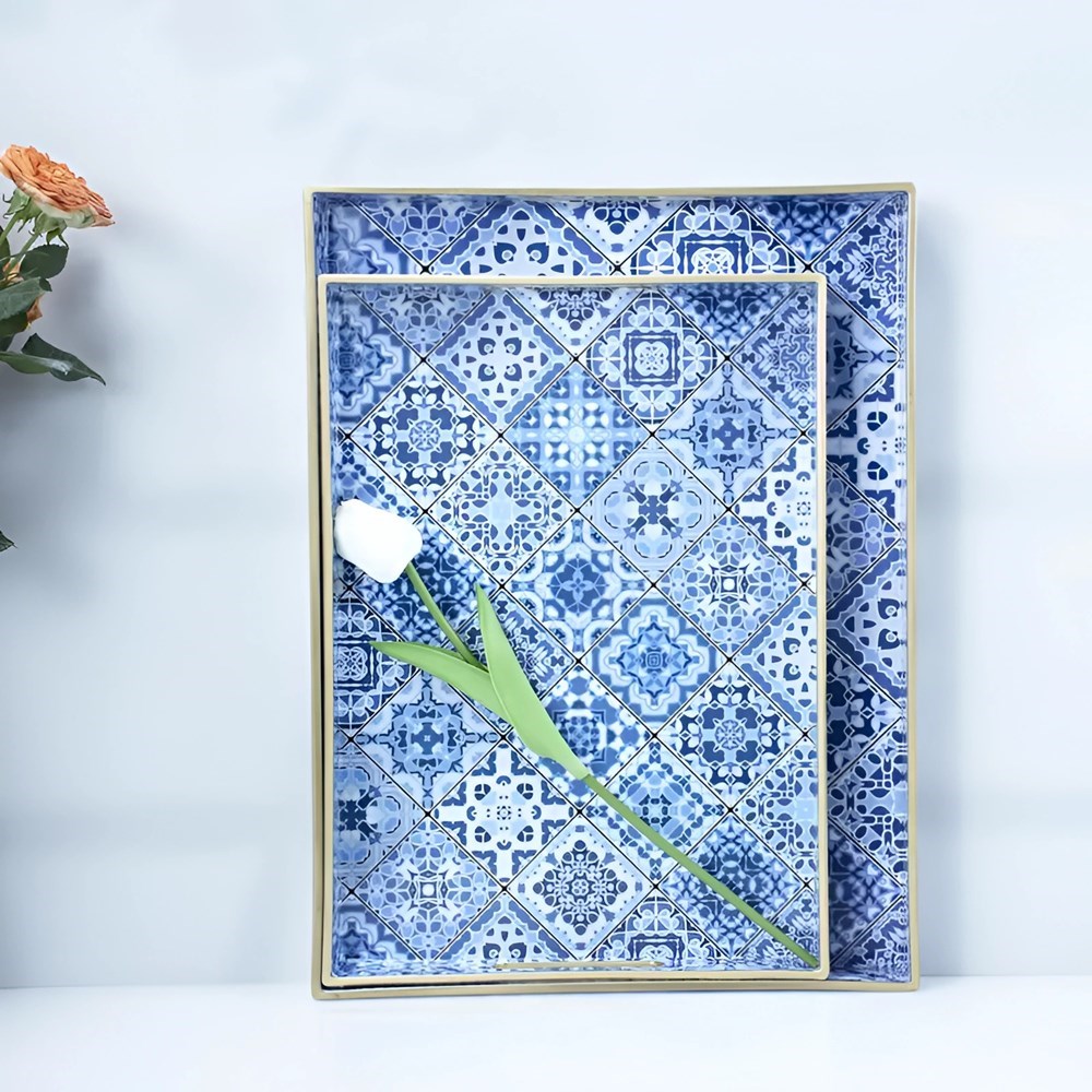 Decorative Serving Tray Set (2 Pcs) | Full House Lebanon