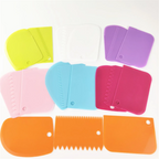 Plastic Cake Scrapers Set (3 Pcs) - Purple | Full House Lebanon