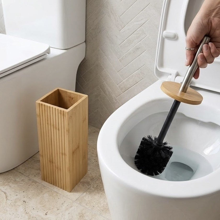 Bamboo Toilet Brush Holder | Full House Lebanon