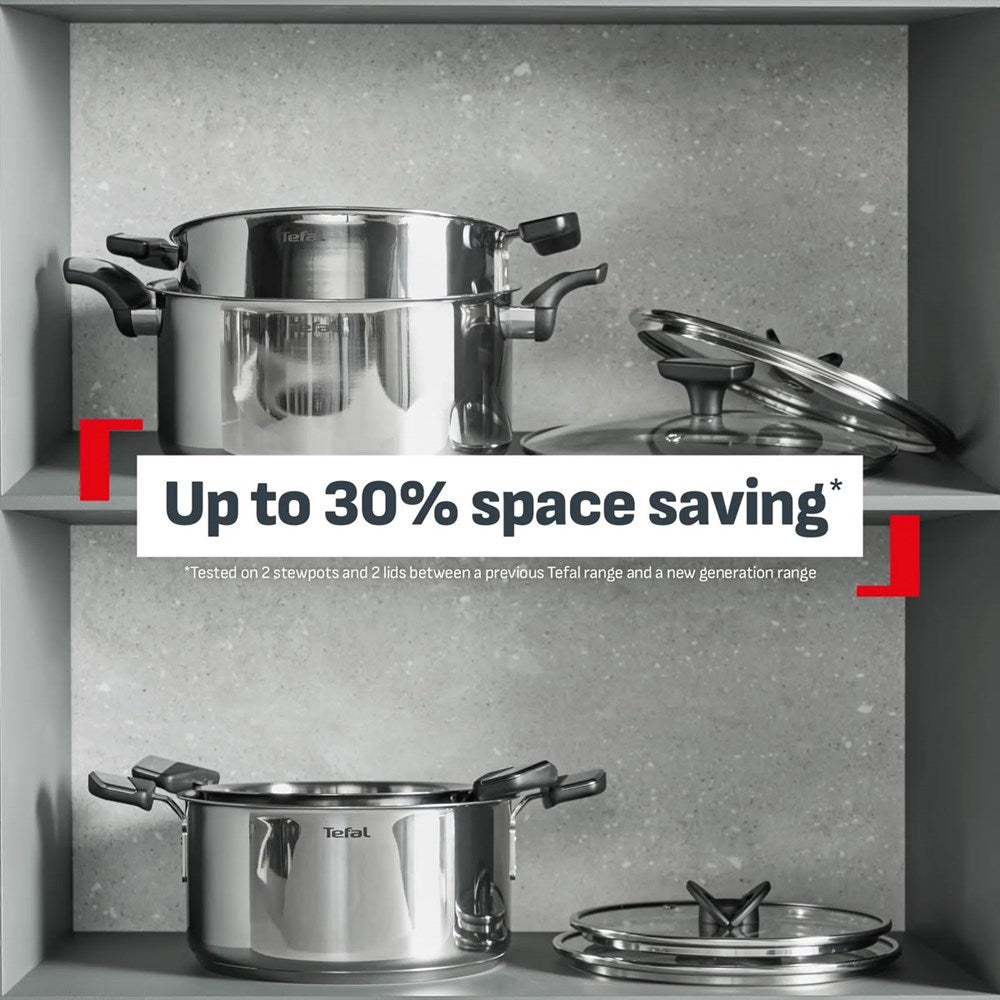 Tefal Stainless Steel Cookware Set – 2 Pots & 1 Frypan | Full House Lebanon