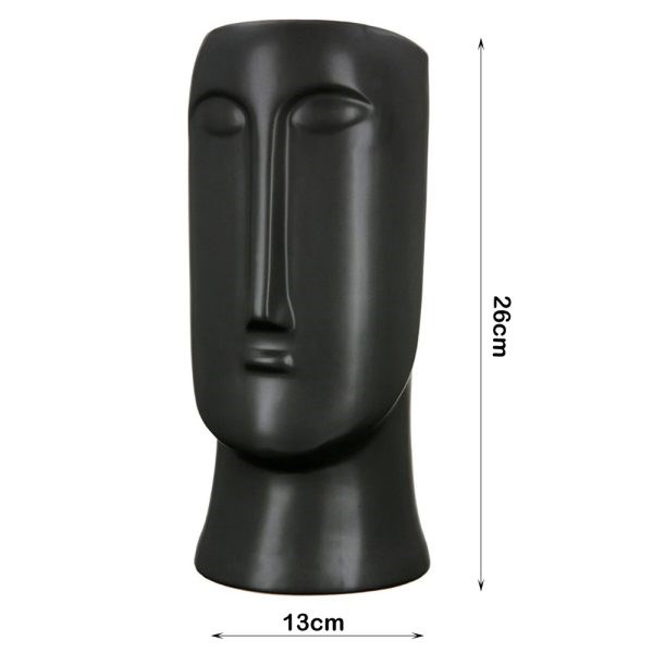 Long Face Ceramic Flower Vase | Full House Lebanon
