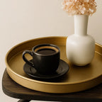 Doted Porcelain Coffee /Tea Cup Set (Half a Dozen) | Full House Lebanon