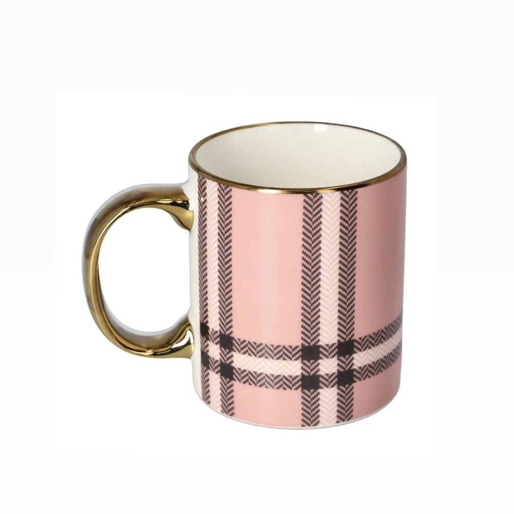 Danny Home Plaid Porcelain Mug