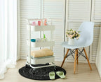 3-Tier Metal Rolling Cart with Handle | Full House Lebanon