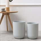 Plastic Waste Bin Set (2 Pcs) - Grey | Full House Lebanon