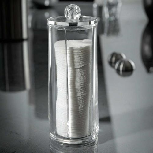 Acrylic Round Cotton Pad Holder | Full House Lebanon