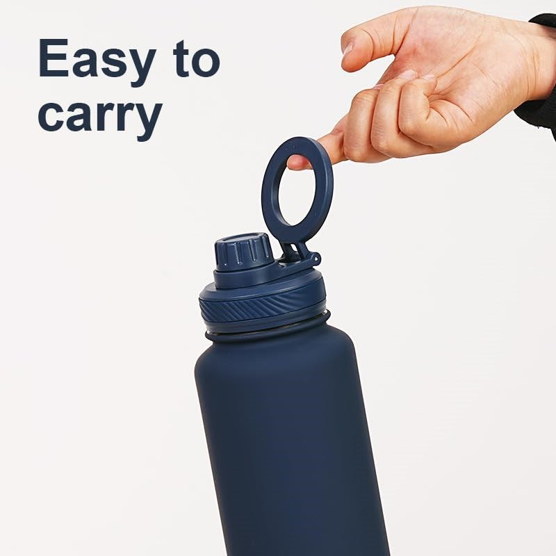 Stainless Steel Insulated Bottle with Magnetic Phone Holder | Full House Lebanon