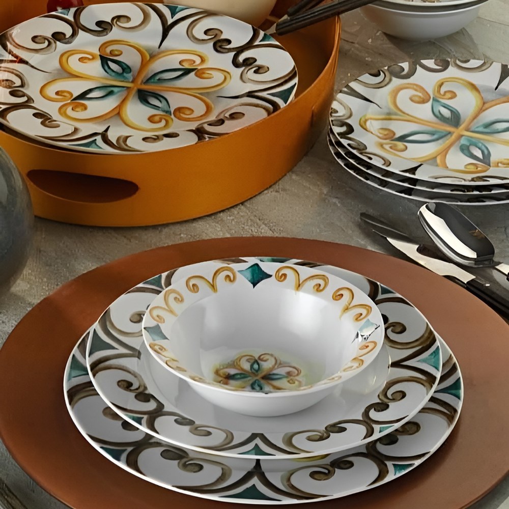 Porcelain Dinnerware Set (24 Pcs) | Full House Lebanon