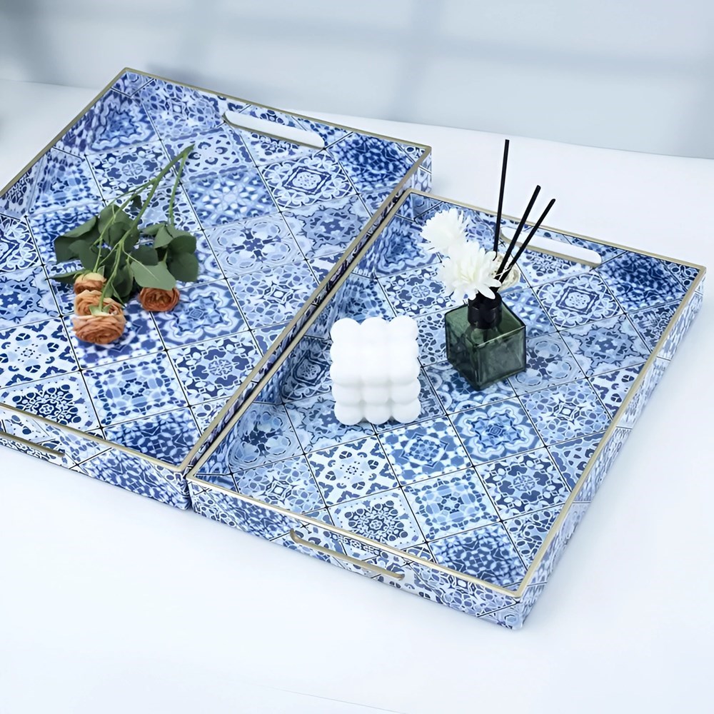 Decorative Serving Tray Set (2 Pcs) | Full House Lebanon