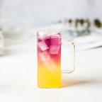 Square Glass Cup with Colored Handle | Full House Lebanon