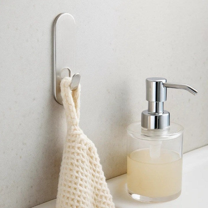 Stainless Steel Adhesive Hook Set (3 Pcs) | Full House Lebanon