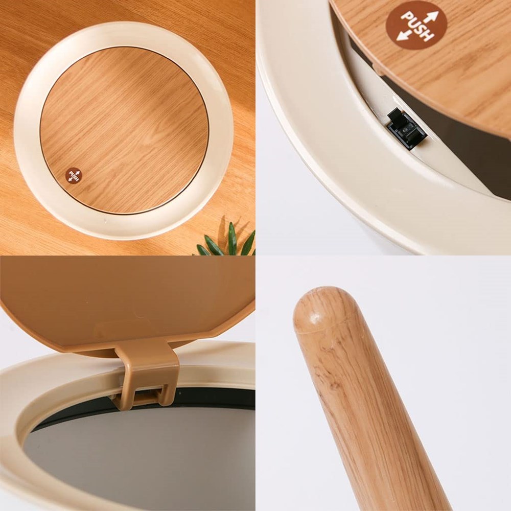 Push-to-Open Footed Waste Bin | Full House Lebanon