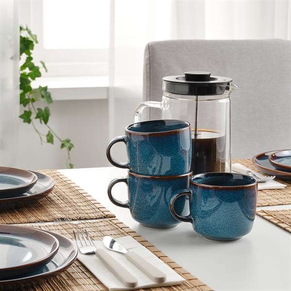 Dosthoff Marble Ocean Blue Dinnerware - Dinner Plate | Full House Lebanon
