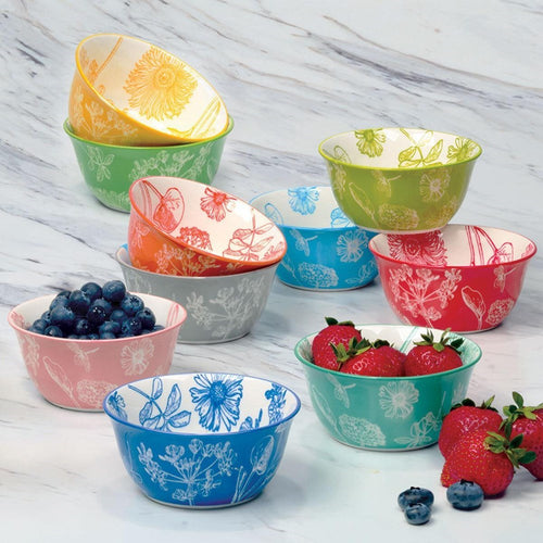 10-Pieces  Botanica Stoneware Bowls | Full House Lebanon