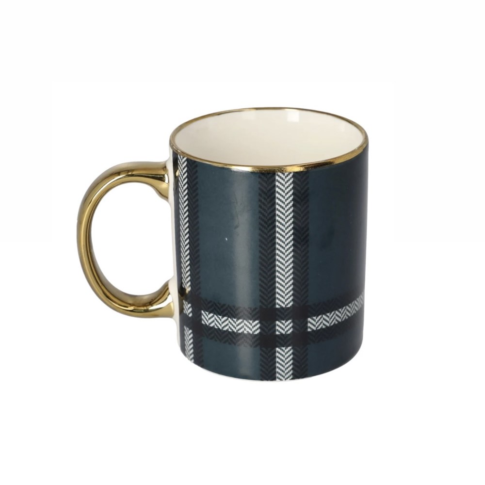 Danny Home Plaid Porcelain Mug