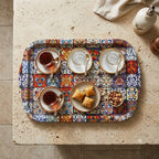 Metal  Rectangular  Printed Serving Tray