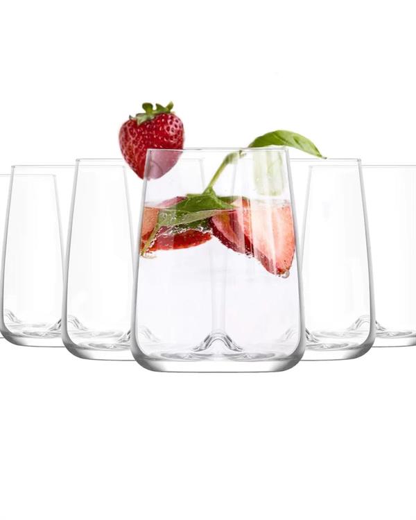 Lav Terra Glass Cups Set ( 6 Pcs) | Full House Lebanon