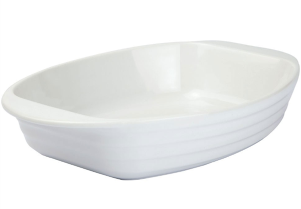 White Porcelain Oven Casserole - rectangular | Full House Lebanon