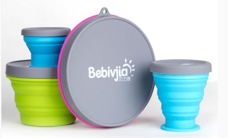 Collapsible Silicone Cups - Small, Fuschia | Full House Lebanon