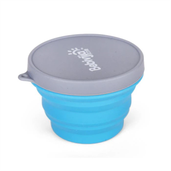 Collapsible Silicone Bowl - Medium, Blue | Full House Lebanon