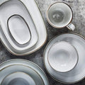 Dosthoff Grey Dinnerware - Medium Oval Plate | Full House Lebanon