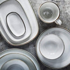 Dosthoff Grey Dinnerware - Medium Oval Plate | Full House Lebanon