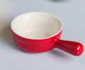 Mini Red Porcelain Ramekin - Short Handle | Full House Lebanon