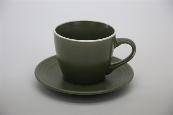 Porcelain Tea Cups (Half a Dozen) - Brown | Full House Lebanon