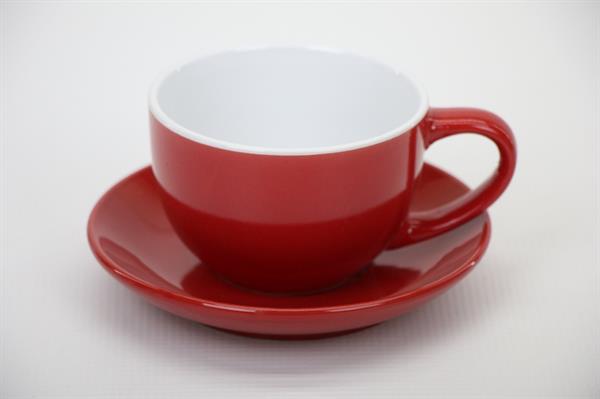 Glossy Tea Cups (Half a Dozen) - Red | Full House Lebanon